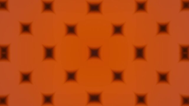 An abstract orange background featuring a repeating geometric pattern that creates a seamless looping effect.