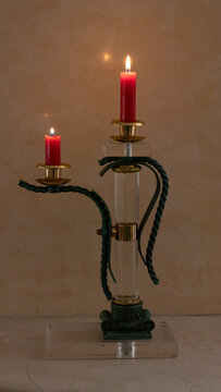 candlestick with candle