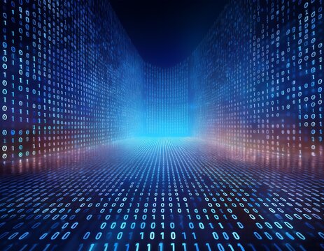 digital technology tech binary numbers background it backdrop graphics