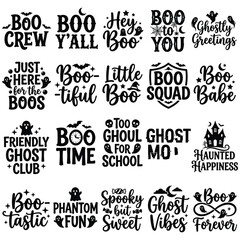 Fototapeta premium Boo crew yall just here for the boos friendly ghost club boo time