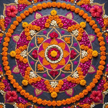  Diwali 2026 rangoli decoration top view