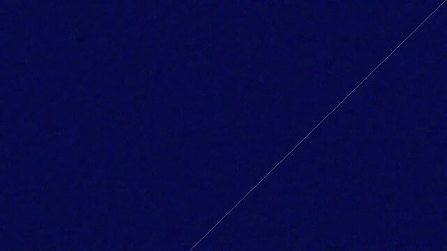 Minimalist abstract animation featuring a thin glowing diagonal line crossing a dark blue background, modern technology concept, futuristic motion graphics, seamless digital backdrop