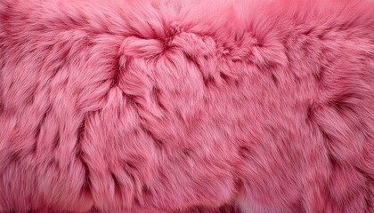 Fototapeta premium Pink Sheep Fur Natural Sheepskin Background Texture