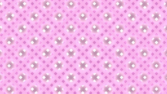A seamless pink and purple geometric background featuring repeating cross shapes with soft gradients.