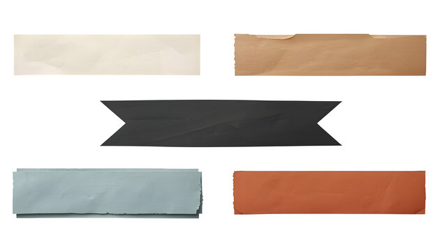 Premium Paper Title Banner Collection for Canva, PowerPoint & Presentation Design