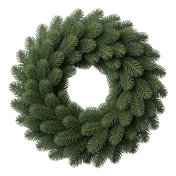 Evergreen Wreath Transparent Background