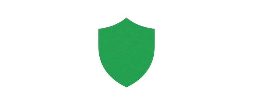 Green Shield Design Element Transparent Background