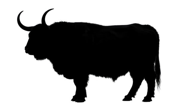 Yaks Silhouette Transparent Background