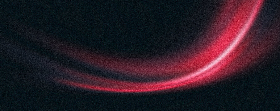 Black red background, grain texture vibrant fluid glowing shape on dark backdrop, vibrant red neon wave, noise texture website header, cyber tech poster, digital wallpaper, dynamic banner design