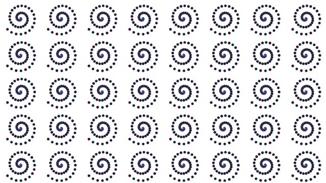 Abstract futuristic carbon fiber nautilus shell circuit arrays