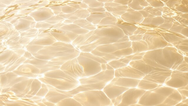 Warm ivory water ripple caustics background