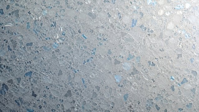 Cool gray blue recycled glass composite texture
