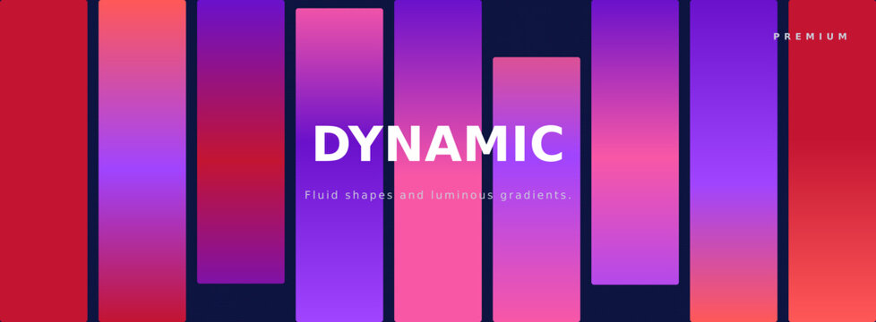 Abstract Geometric Gradient Bar Background &ndash; Modern Minimal Neon Design for Branding and Technology