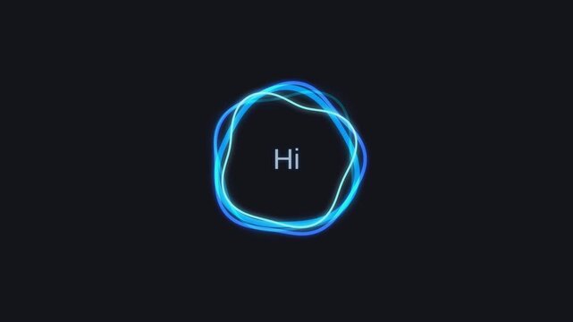 Abstract sound wave visualization represents digital hi.