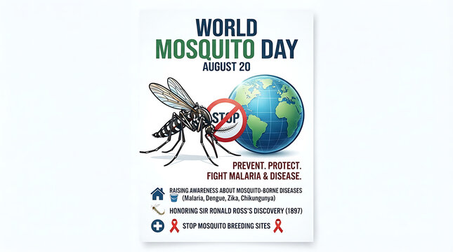 World Mosquito Day (Mosquito & Globe)