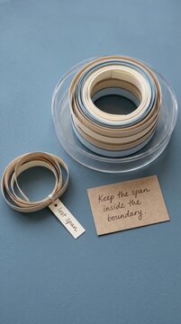 Crafting Supplies for Low Attention Span Projects: Rolled Ribbons with Inspirational Note