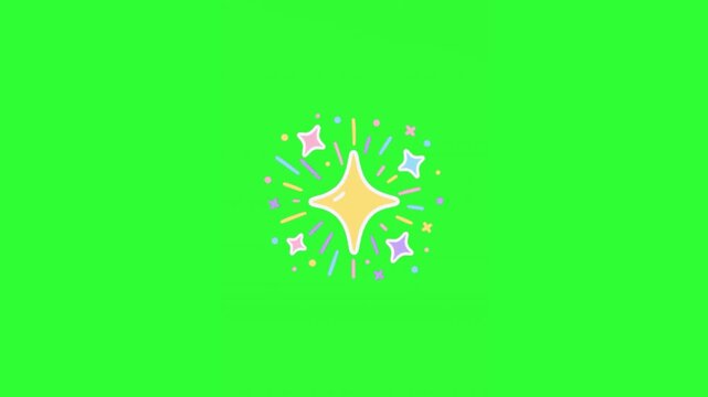 Animated colorful sparkling light effect with shimmering particles for magical scenes, celebrations, luxury intros, festive overlays, and creative motion graphics.
