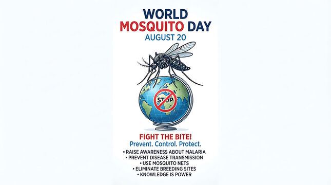 World Mosquito Day (Mosquito & Globe)