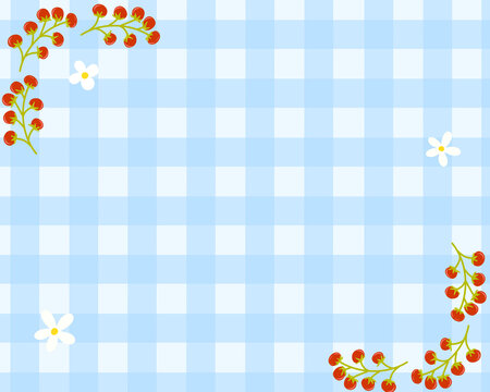 Gingham design texture illustration for greeting card or printable