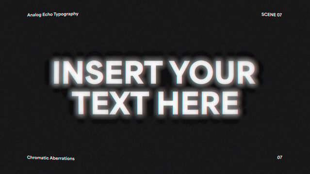 Blurred VHS Title - Professional distorted VHS title animation with blurred text and chromatic aberration for retro intros, promos and music videos