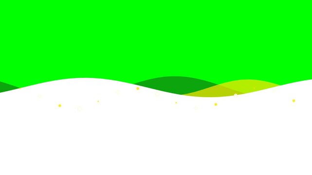 Abstract green and white landscape background with soft flowing wave shapes