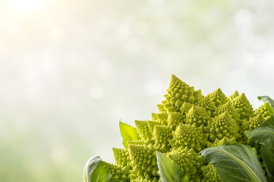 Fresh romanesco broccoli vegetable head