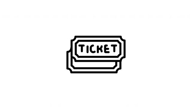 tickets animation icon