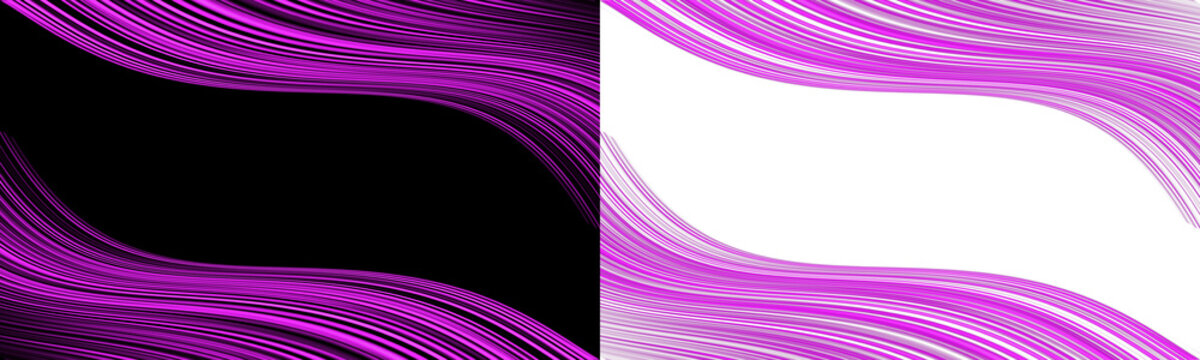Lines Forming Abstract Shapes with Vibrant Purple and Black Colors Featuring Design, Illustration, Vector with Graphic and Art