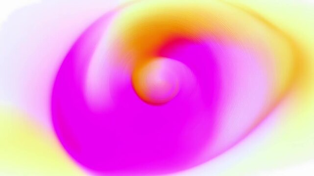 Abstract background featuring a soft glowing spiral shape with vibrant pink and yellow gradient colors.
