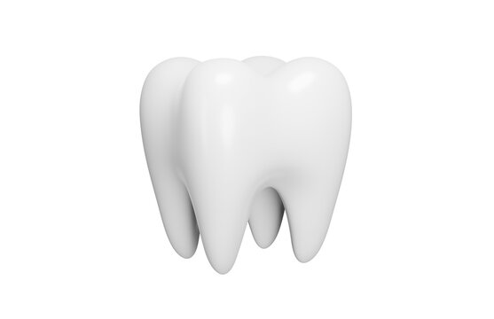 Tooth 3d icon. Dentistry, oral healthcare and dental care concept. Isolated 3D object.