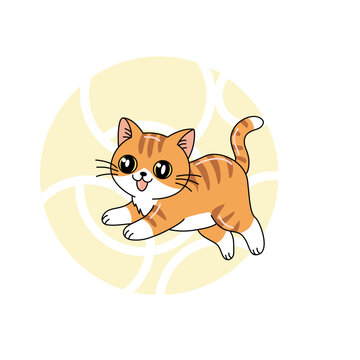 Cute Playful Orange Tabby Kitten