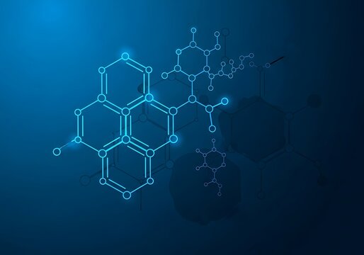 Abstract Molecular Structure Background