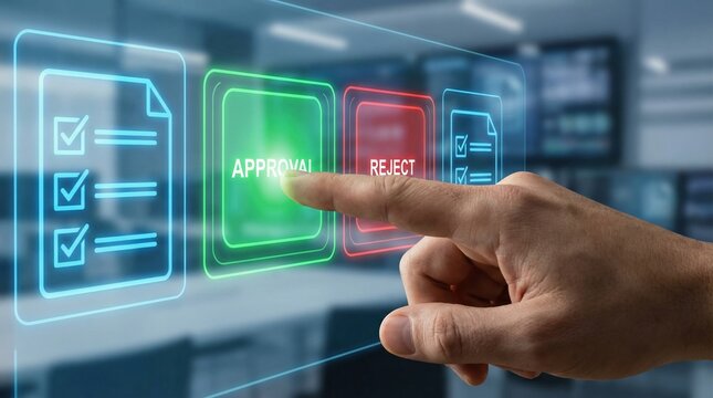 AI system automates document review with detection features to approve or reject files quickly improving workflow and decision accuracy