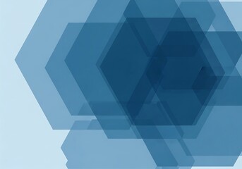 Obraz premium Abstract Geometric Blue Hexagon Pattern
