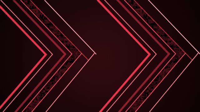 Emerald chevron lines background animation, Dark geometric chevron pattern with lines and textured accents