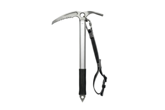 Professional ice axe for mountain climbing and alpinism.