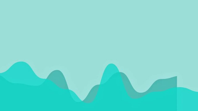 Vector wave illustration, landscape visualization