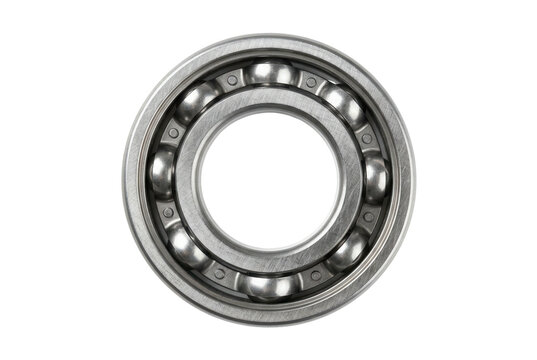 Radial ball bearing steel industrial part.