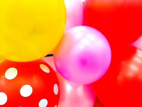 Vibrant Multicolored Balloons for Birthday Party Celebration and Festive Decoration