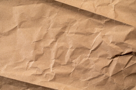 old folded crumpled brown paper sheet background,Crumpled Paper Poster Photo Effect Mockup,vintage brown folded Paper texture overlay effect