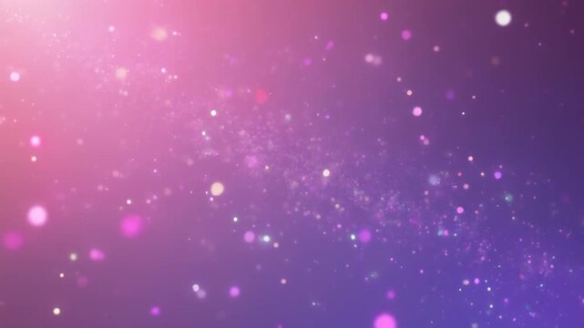 Floating dust particles in light flowing toward camera