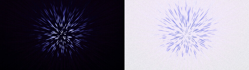 Obraz premium Abstract cosmic hyperspace warp speed light burst effect PNG , isolated on transparent background