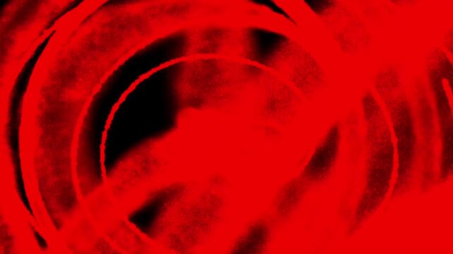 Bold red graffiti spray paint animation featuring aerosol textures and raw street art aesthetics. Includes analog film grain and distressed motion effects in crisp 4K resolution.