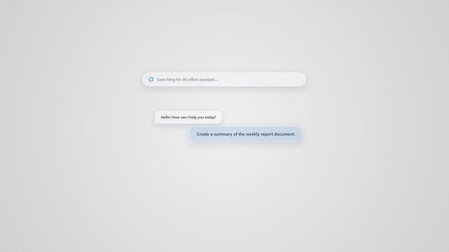 Blank search bar sits centered on soft, white gradient background. Minimalist design invites user interaction with subtle shadowing. Clean lines suggest simplicity, focus, or digital clarity