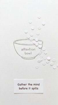 Conceptual 'Attention Bowl' Illustration Symbolizing Low Attention Span