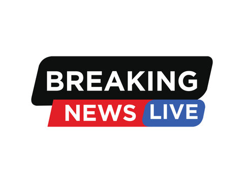 Breaking News Live Lower Third Graphic Banner Template