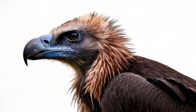 Majestic Cinereous Vulture Portrait - A Close-Up of Natures Scavenger.