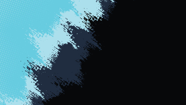 A grunge background with contrasting diagonal black and blue colors.