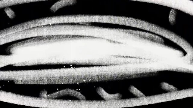 Stylized graffiti tag animation with bold crayon strokes and textured sketch details. Designed with a playful handmade aesthetic and vintage-inspired 4K film effects.