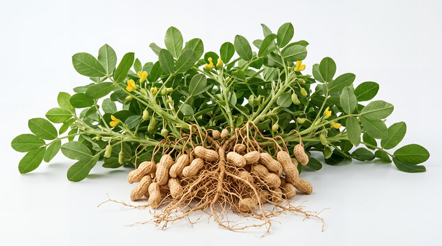 Fresh bean sprouts isolated on white background, ideal for healthy food, organic farming and nutrition concepts.